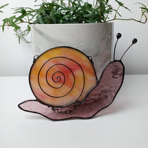 Snail Stained Glass Suncatcher image 1