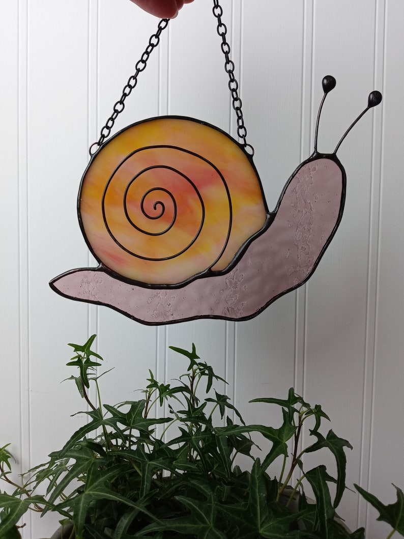 Snail Stained Glass Suncatcher image 2