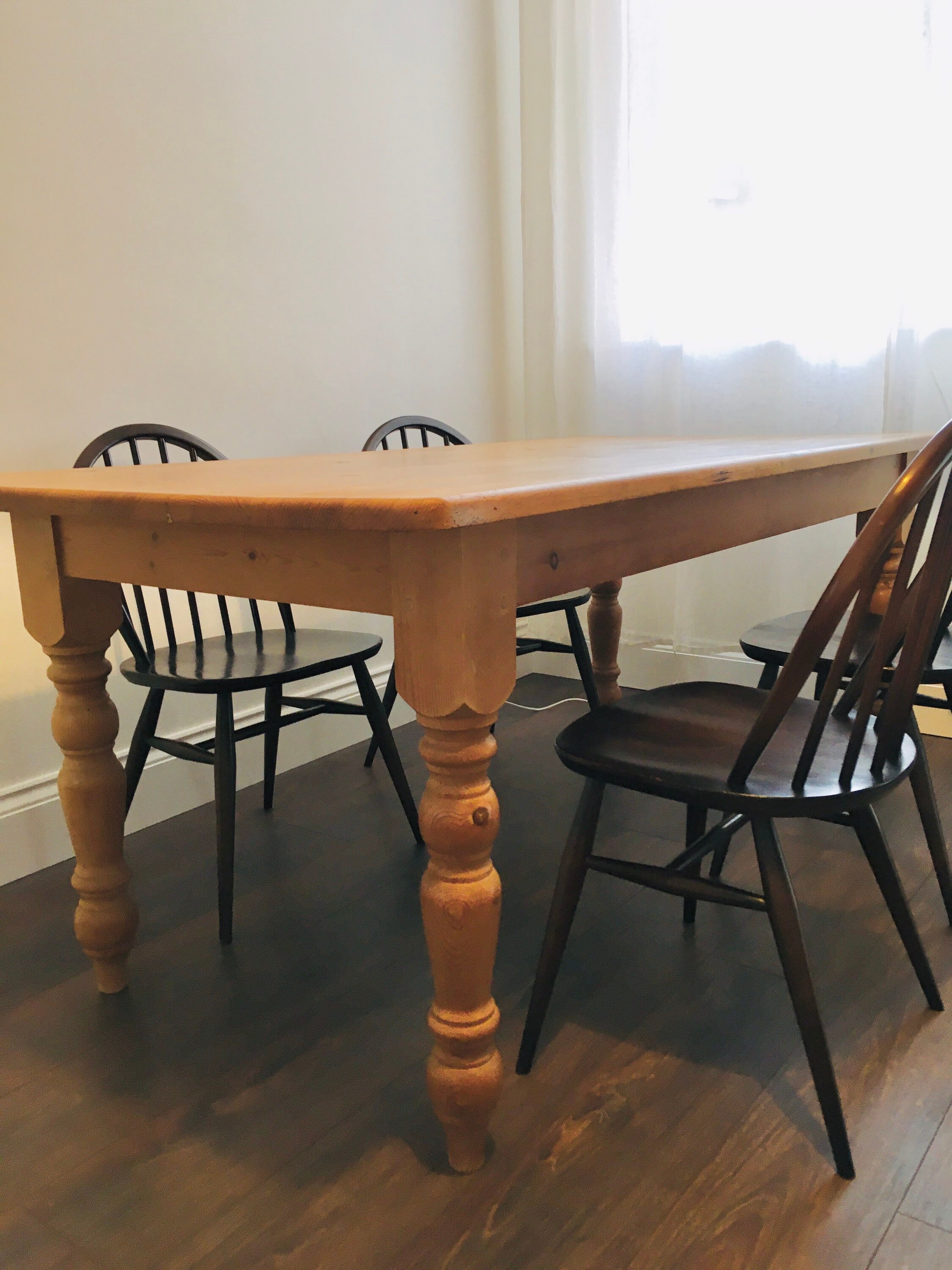 Old pine large scrub top farmhouse kitchen table seats 68 Etsy