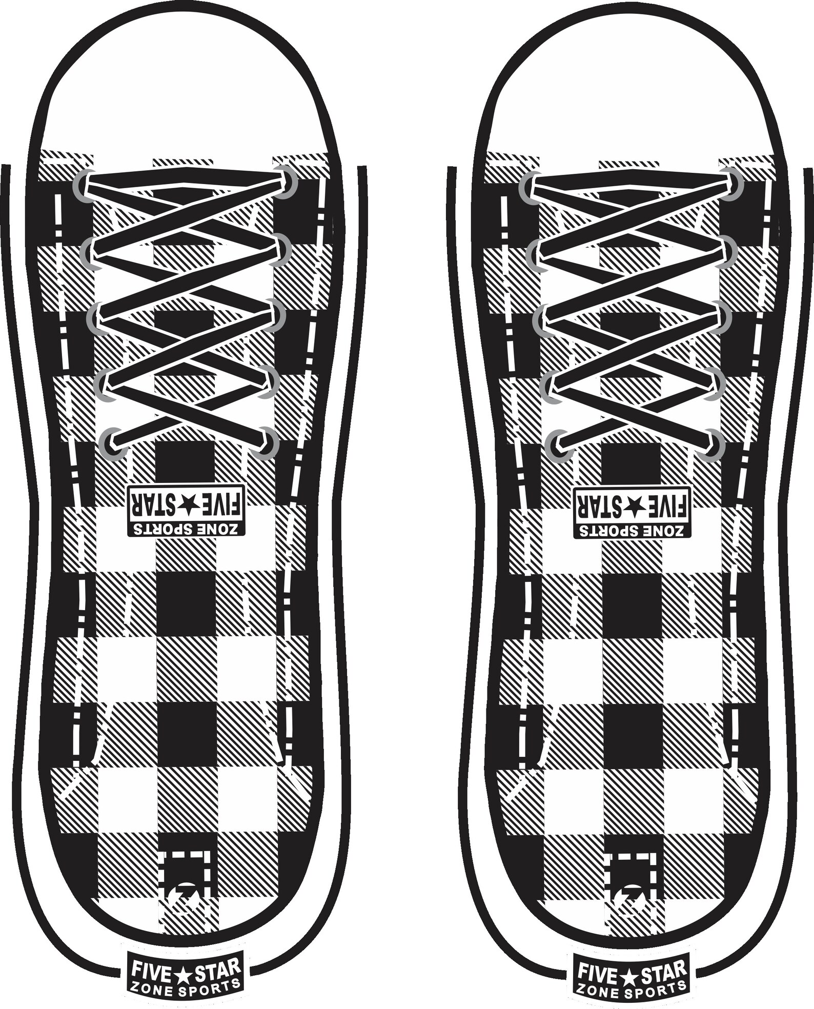 2 Plaid Sublimation Sock Template Etsy