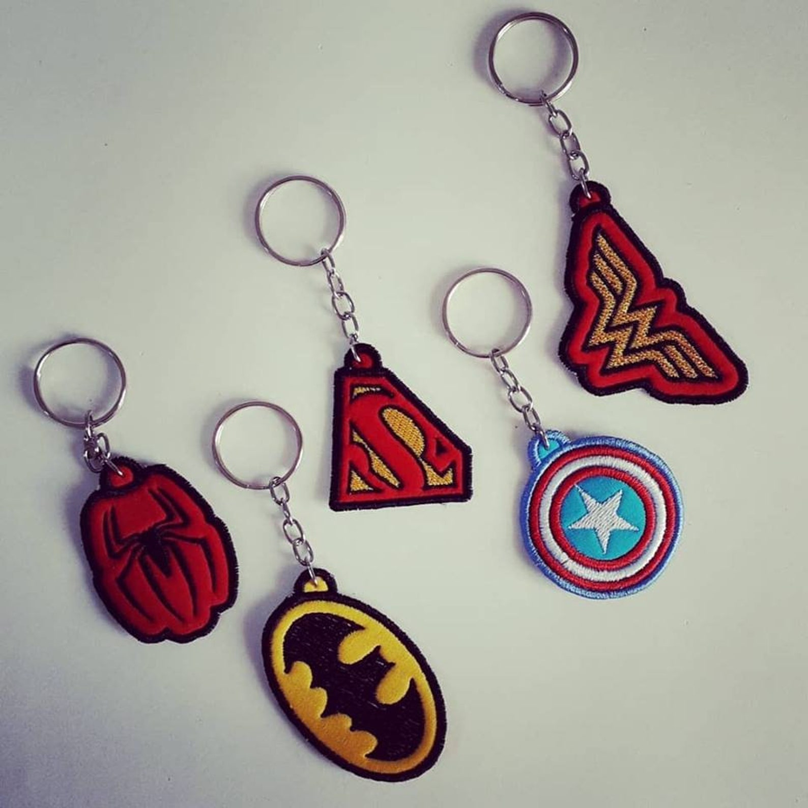 Super hero keychain Embroidery Designs 4X4 Hoop Size INSTANT Etsy