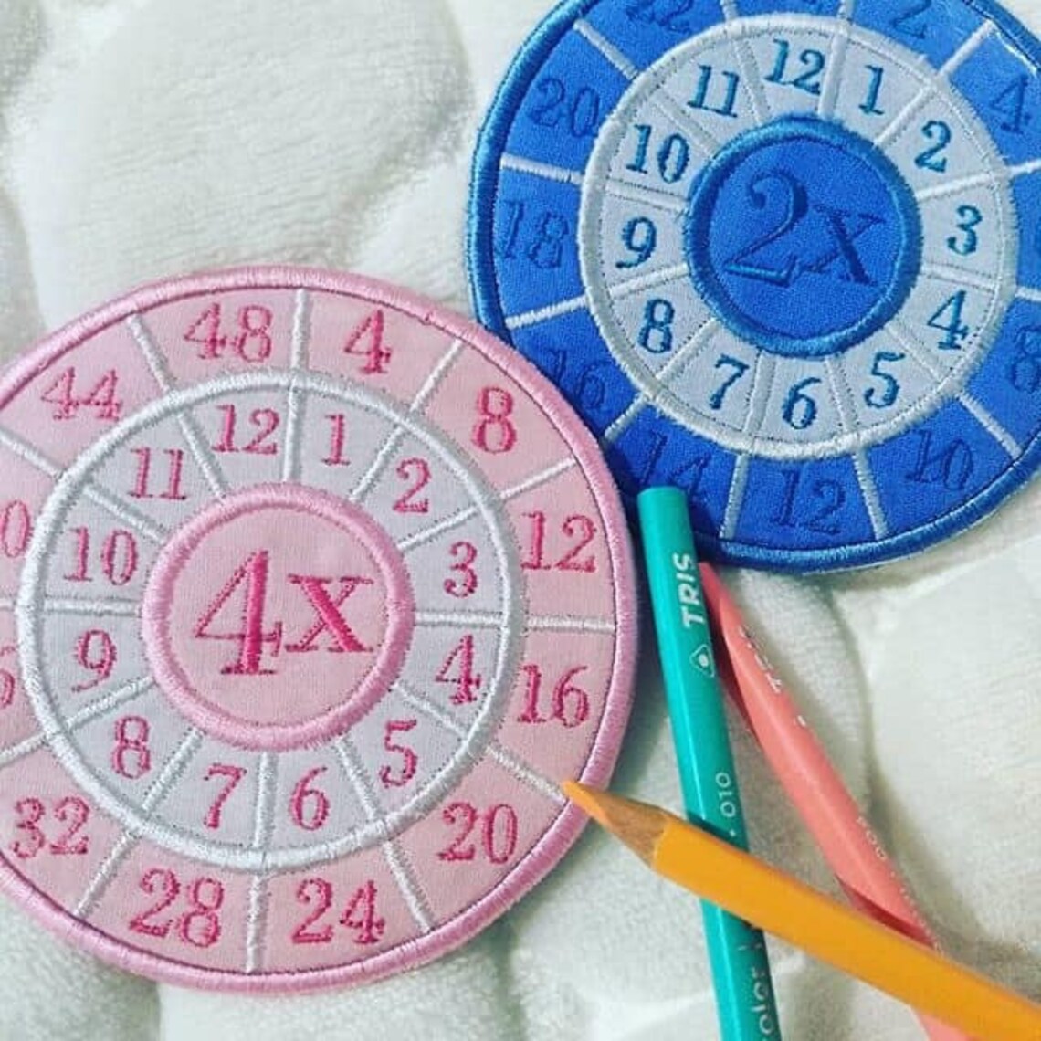 Times Table Wheel Maths In The Hoop Embroidery Design From 1 Etsy