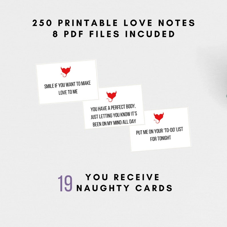 Printable Love Notes Love Note Cards Mini Love Messages - Etsy