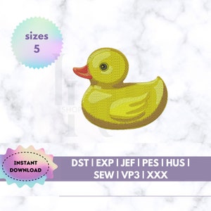 Yellow Rubber Duck Embroidery Designs Duck Machine Embroidery Pattern Instant Download