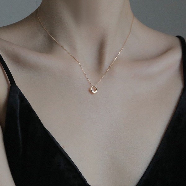 Simple Gold Necklace Etsy