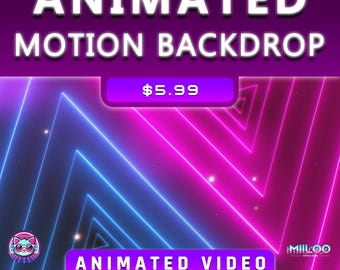 Vibrant Neon Triangle Background – Futuristic Glowing Motion Design