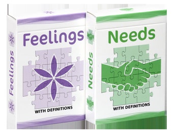 Edición de definiciones: El conjunto de empatía (tarjetas didácticas de sentimientos y necesidades)