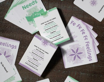 The Empathy Set: Potente herramienta de comunicación (tarjetas didácticas de sentimientos y necesidades) para la empatía y la inteligencia emocional