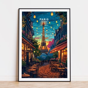 Paris Eiffelturm Frankreich Reiseplakat, Paris Frankreich Stadt Wandkunst, Eiffelturm Paris, Geburtstagsgeschenke, personalisierte Geschenke