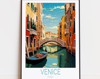 Venedig Italien Reise Poster, Italien Wandkunst, Venedig Druck, Geburtstagsgeschenke, personalisierte Reise Poster, Wohnkultur, Hochzeitsgeschenk