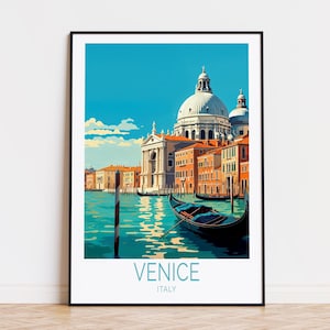Venice Italy Travel Poster, Italy Wall Art, Venice Print, Custom Travel Poster, Home Decor, Birthday Present, Wedding Gifts