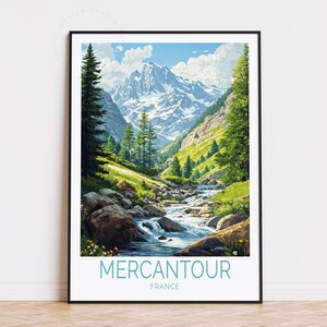 Poster de voyage du parc national du Mercantour, art mural France, impression Mercantour France, décoration d'intérieur, cadeau d'anniversaire, cadeaux personnalisés