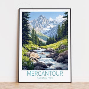 Poster di viaggio Mercantour Francia, arte murale Francia, stampa del Parco Nazionale del Mercantour, arredamento per la casa, regalo di compleanno, poster di viaggio personalizzato
