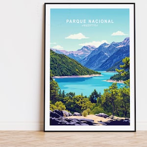 Parque Nacional Argentinien Reiseplakat, Argentinien Wandkunst, Parque Nacional Druck, Wohnkultur, Geburtstagsgeschenk, Kundenspezifisches Reiseplakat