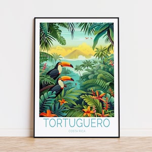 Tortuguero Costa Rica Poster, Costa Rica Wall Art, Tortuguero Travel Print, Home Decor, Personalised Gifts, Wedding Present