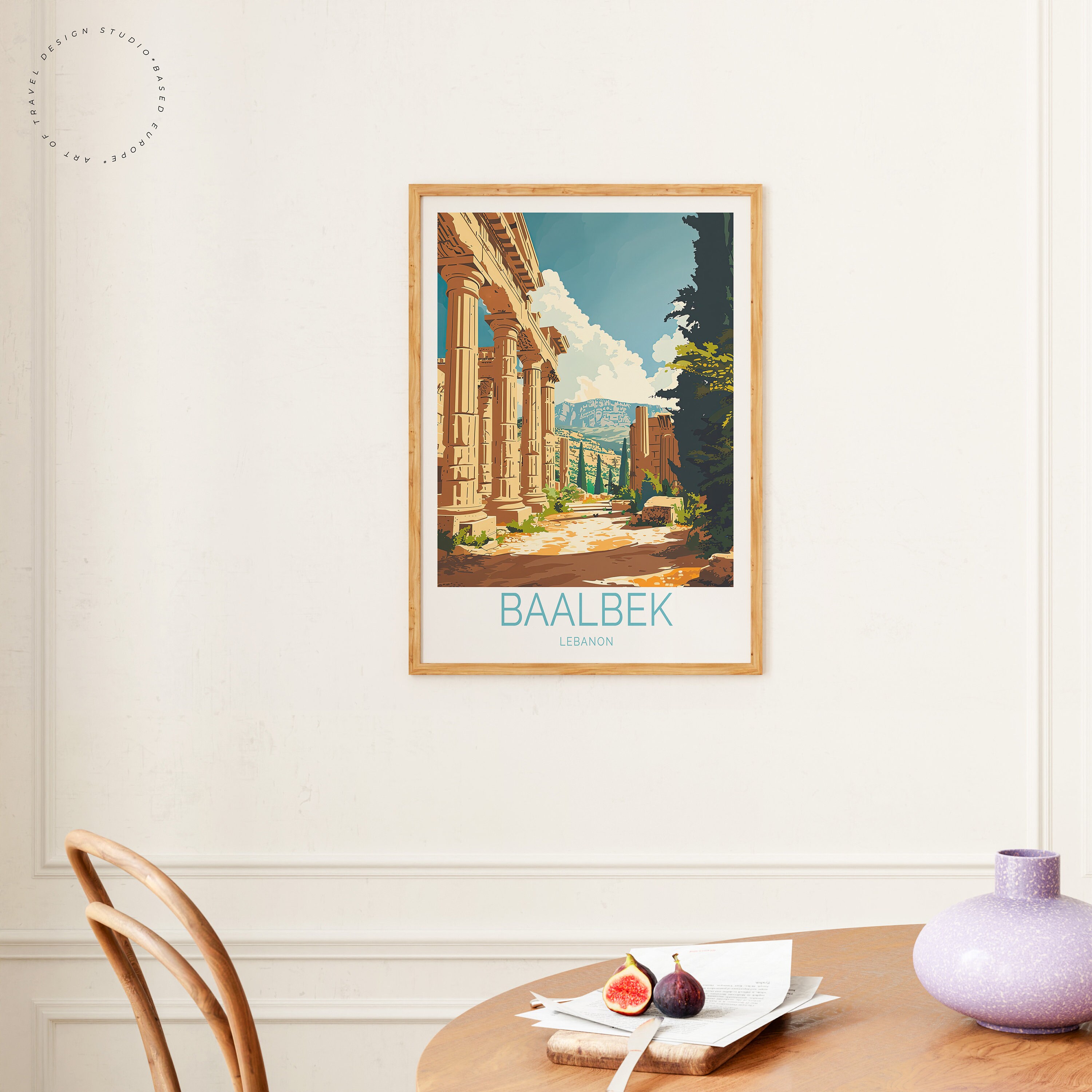 Baalbek Travel Print, Lebanon Baalbek Travel Wall Art, Baalbek Temple ...