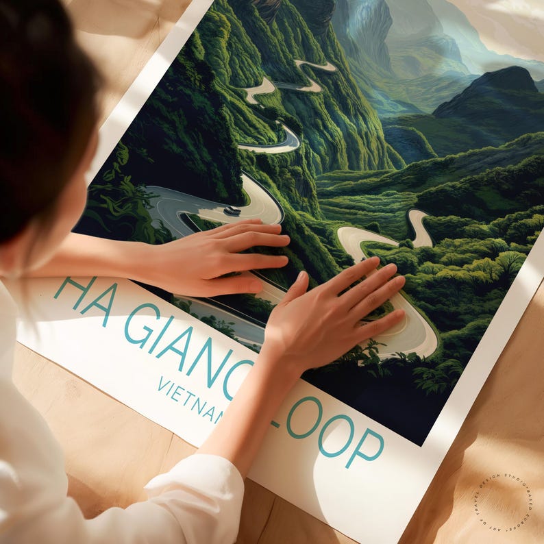 Ha Giang Loop Travel Poster, Vietnam Wall Art, Ha Giang Loop Print ...