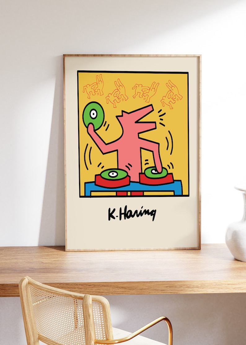 Keith Haring Art, Keith Haring Prints, Haring Posters, Keith Haring Artwork, Gallery Wall Set