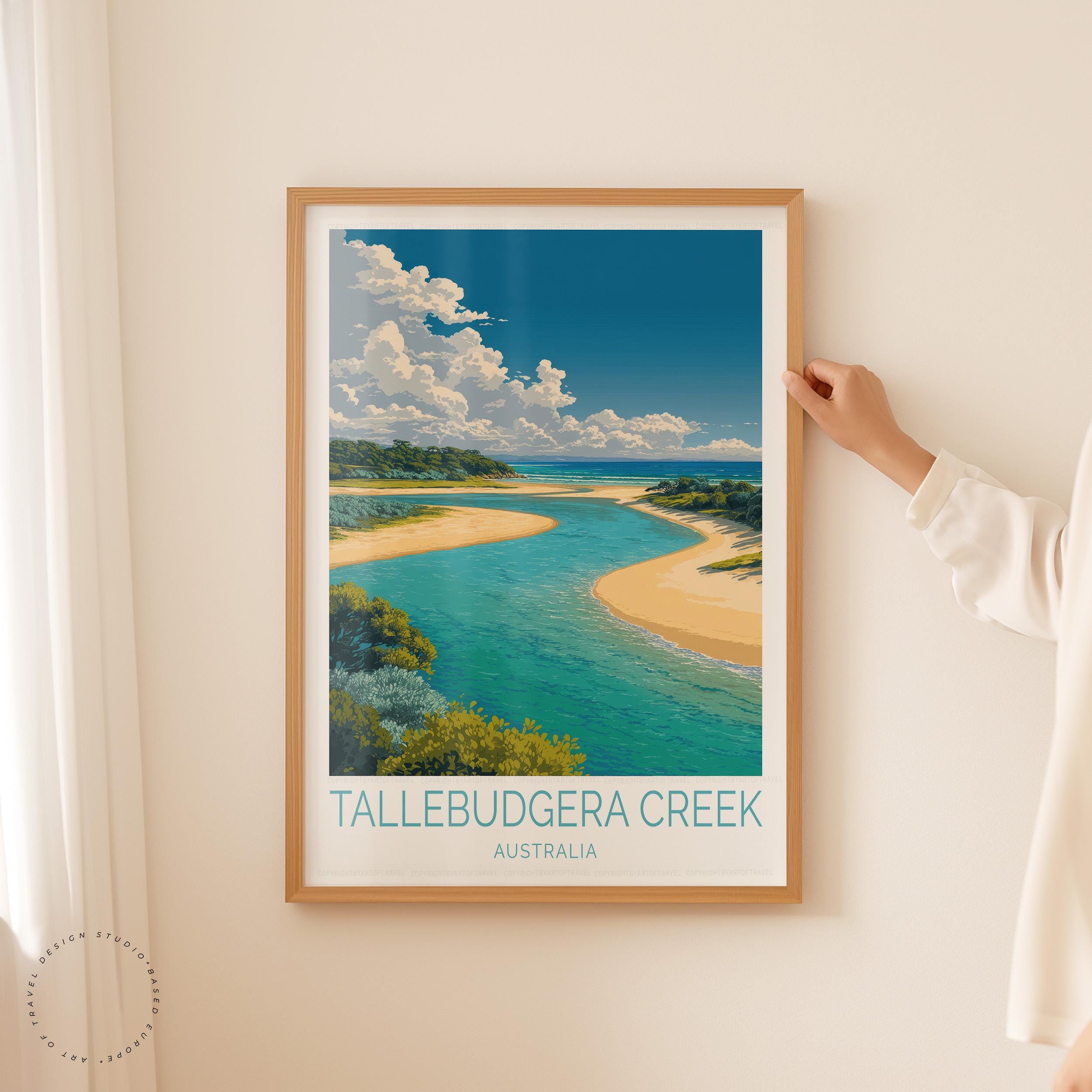 Tallebudgera Creek Travel Print, Australia Wall Art, Australia
