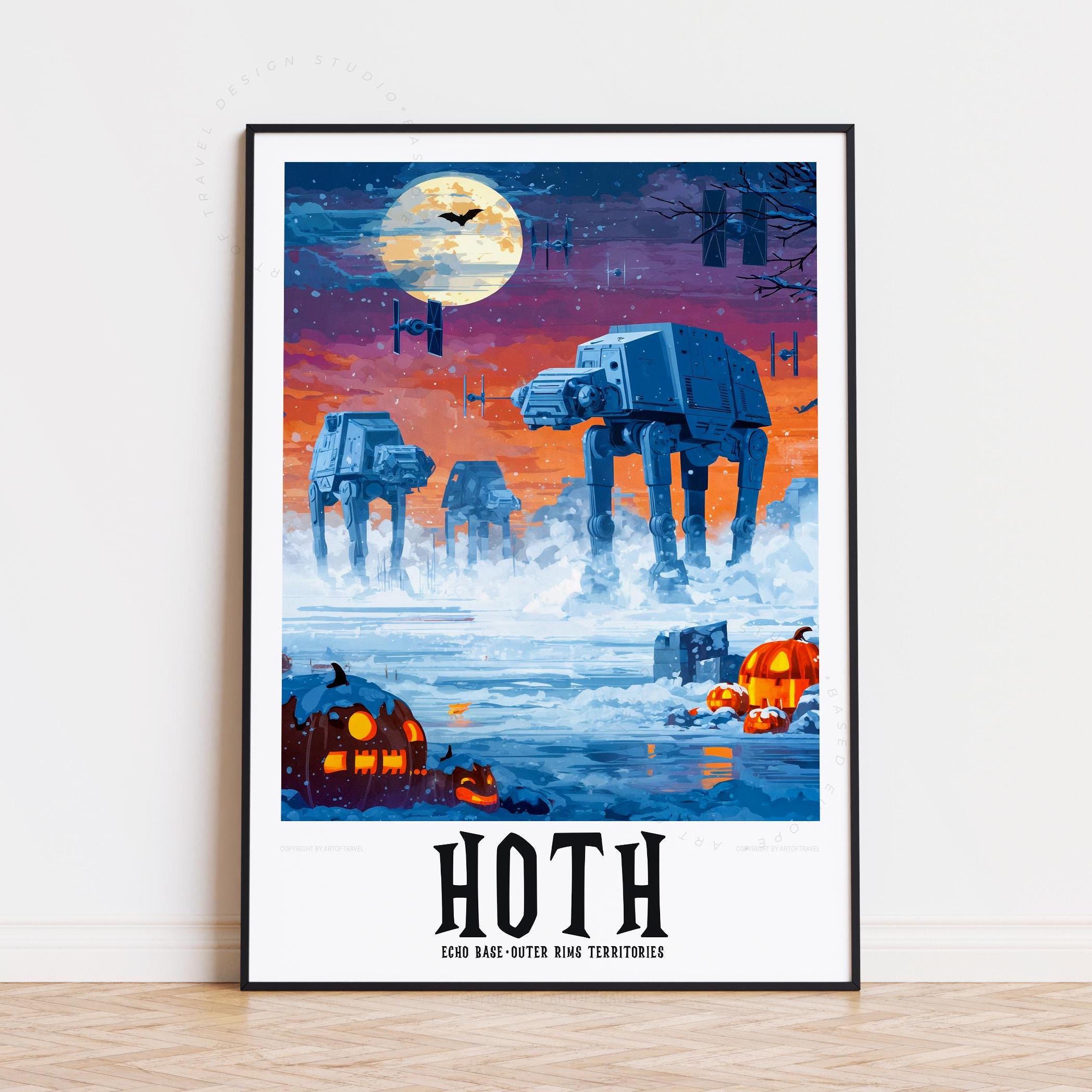Hoth Halloween Poster, Star Wars, Hoth the Planet of Eternal