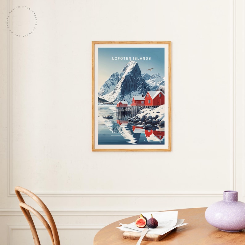 Photo inspiration: Lofoten Island Home Decor Reference: Lofoten Islands Norway Travel Poster Norway Wall Art Lofoten Islands