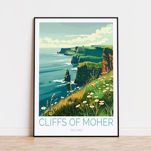 Cliffs Of Moher Irland Wandkunst, Cliffs Of Moher Irland Wandkunst, Küstenwanddekor, Hochzeitsgeschenke, Hochzeitsgeschenke