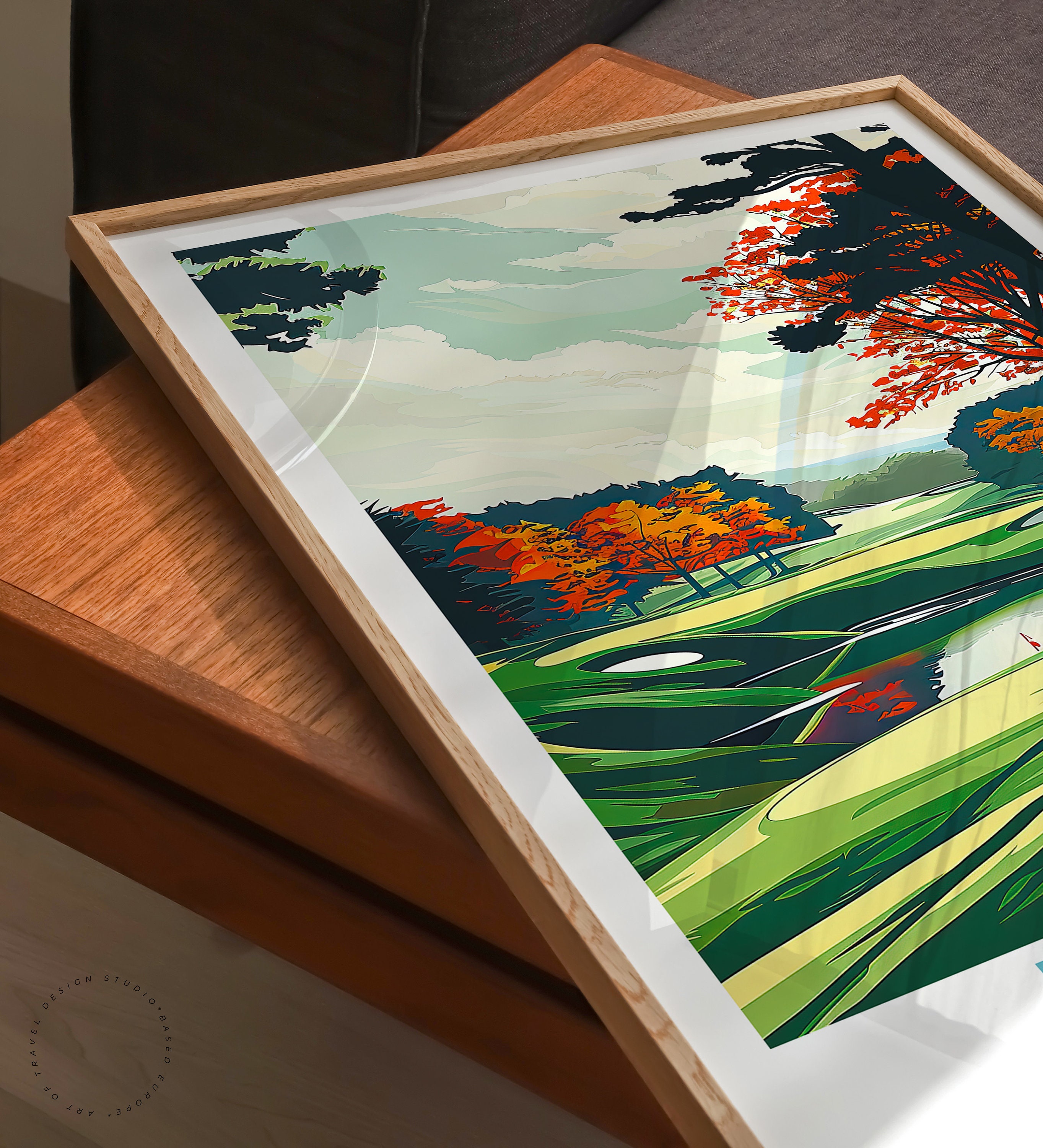Hirono Travel Poster, Japan Hirono Wall Art, Hirono Golf Club