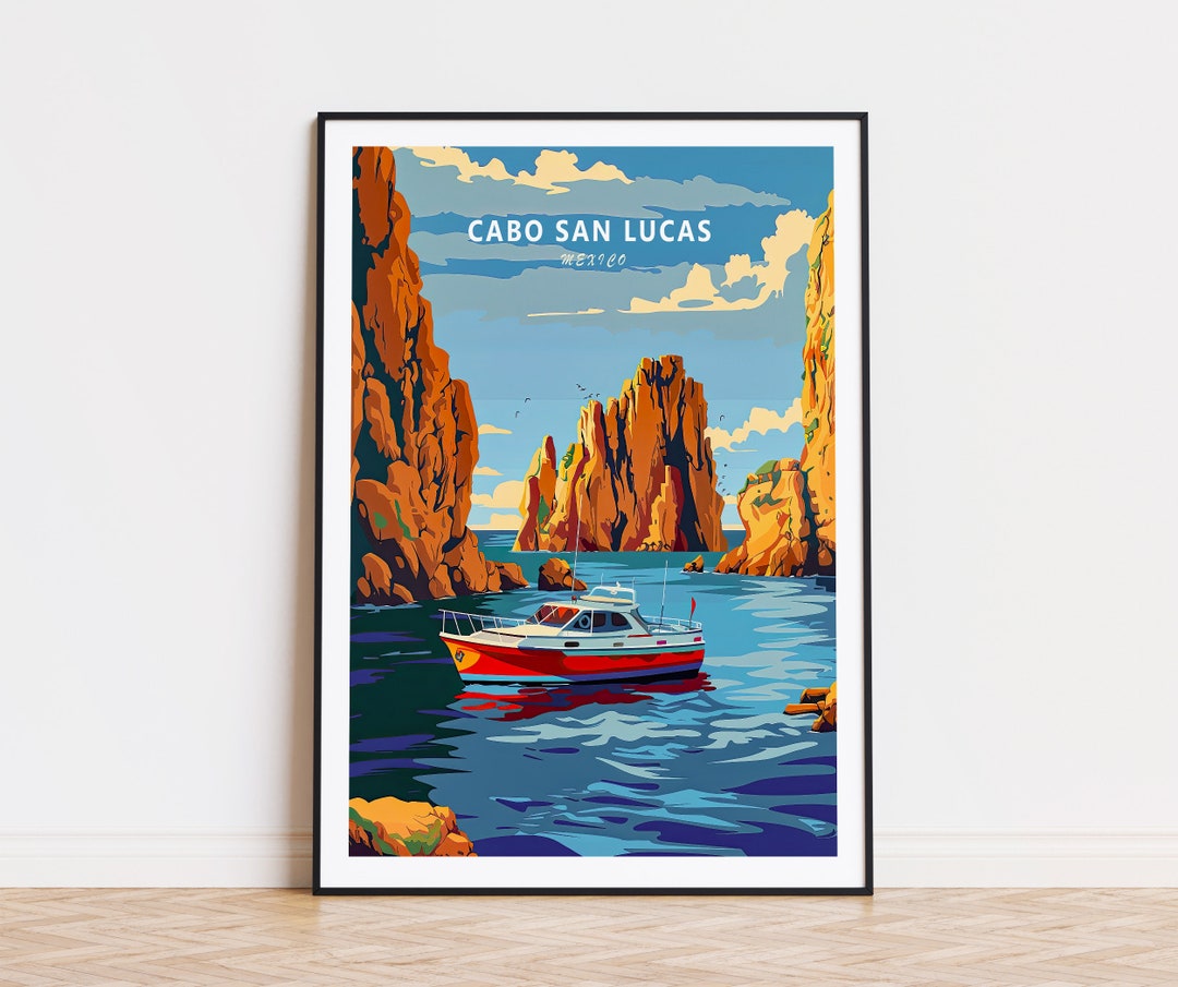 Cabo San Lucas Print, Mexico Cabo San Lucas Wall Art, Mexico Coastal ...