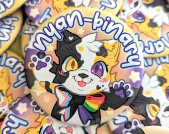 Nyan-binary - Large Button