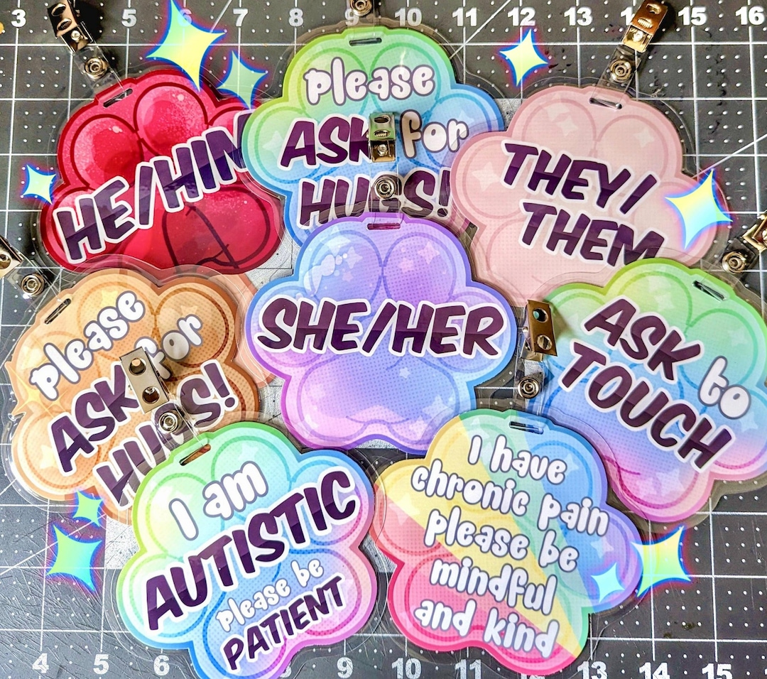Original Paw Badge - Social/mental/disability, Custom Badge - Etsy Canada
