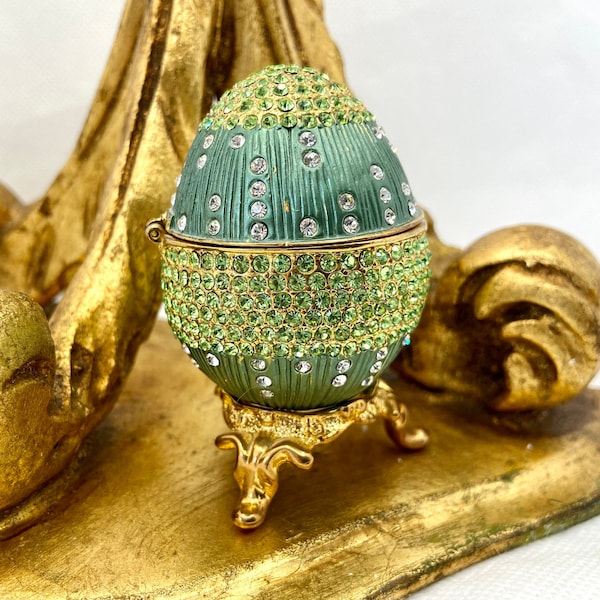 Faberge Egg Vintage Trinket Box