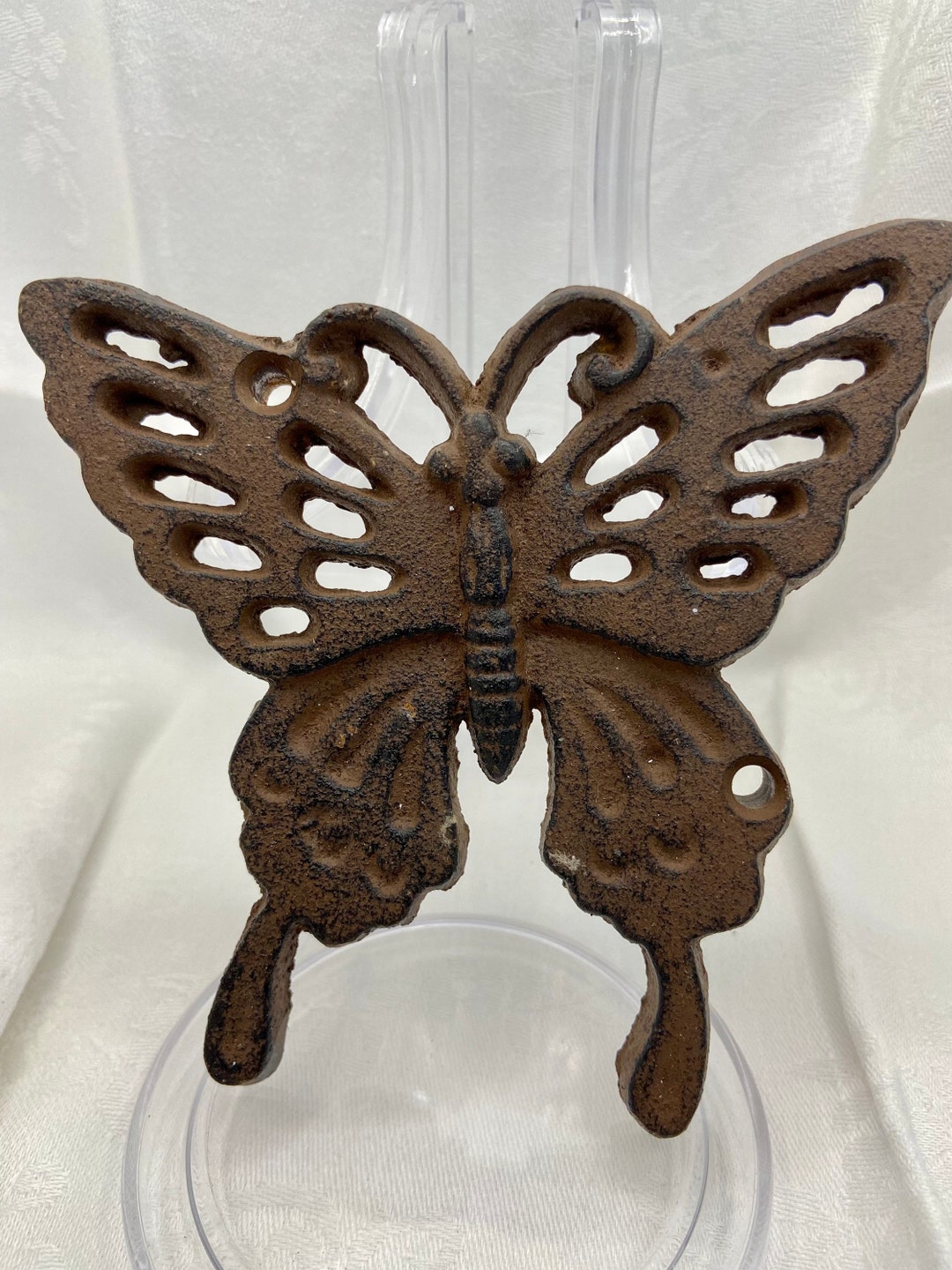 Vintage Cast Iron Butterfly Trivet Etsy