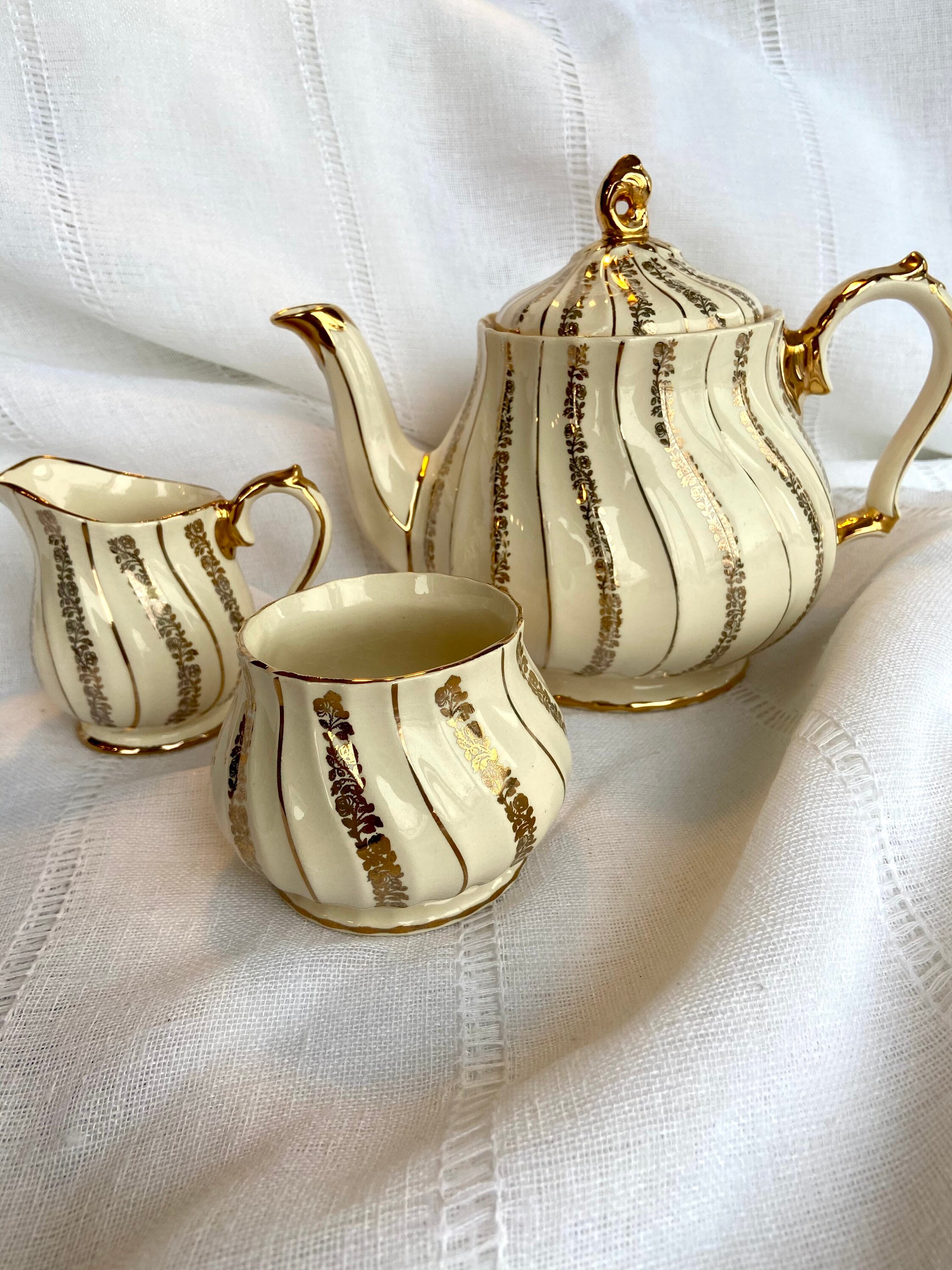 Sadler Teapot Creamer and Sugar Set Etsy