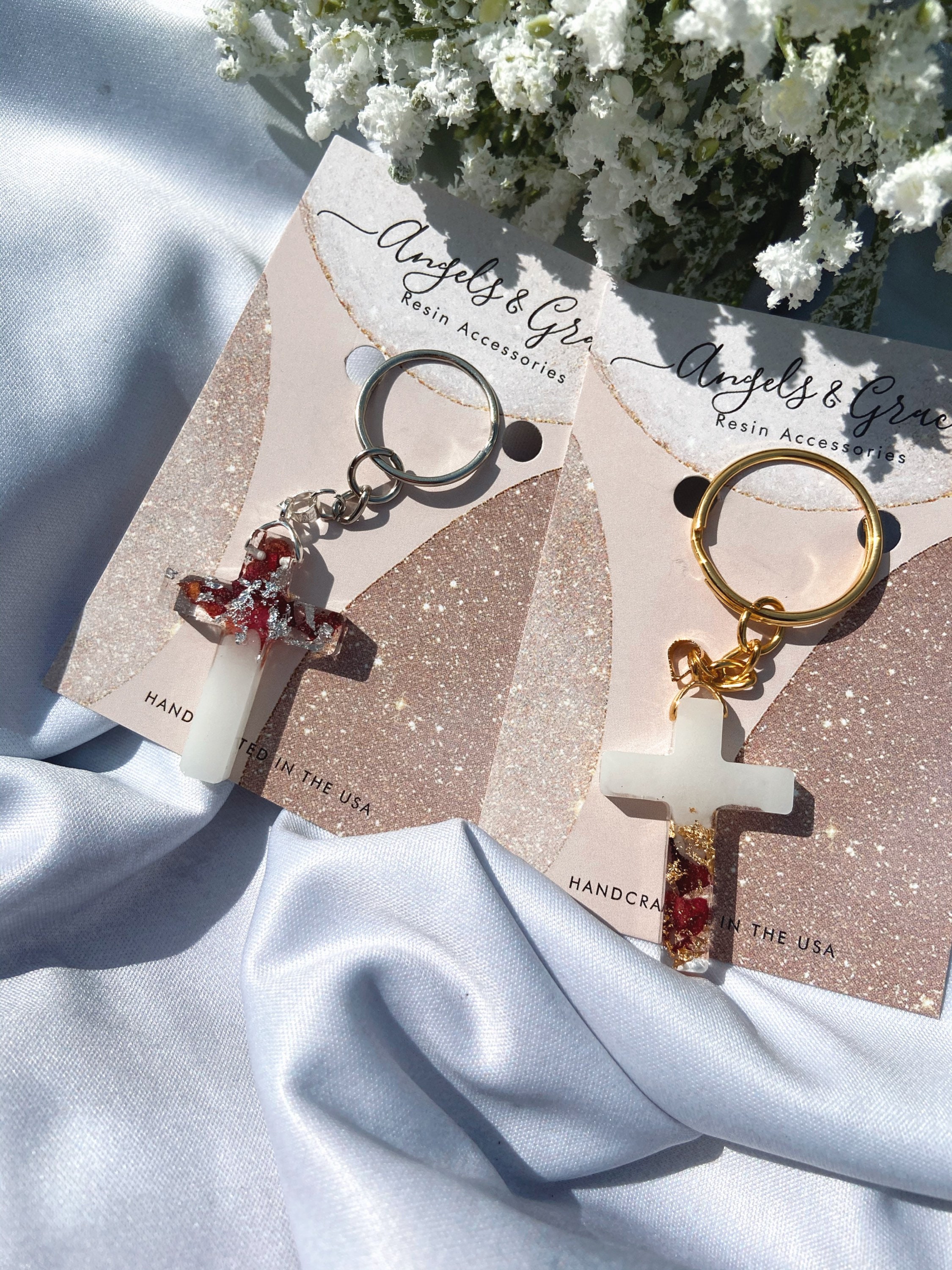 Cross Keychains Etsy