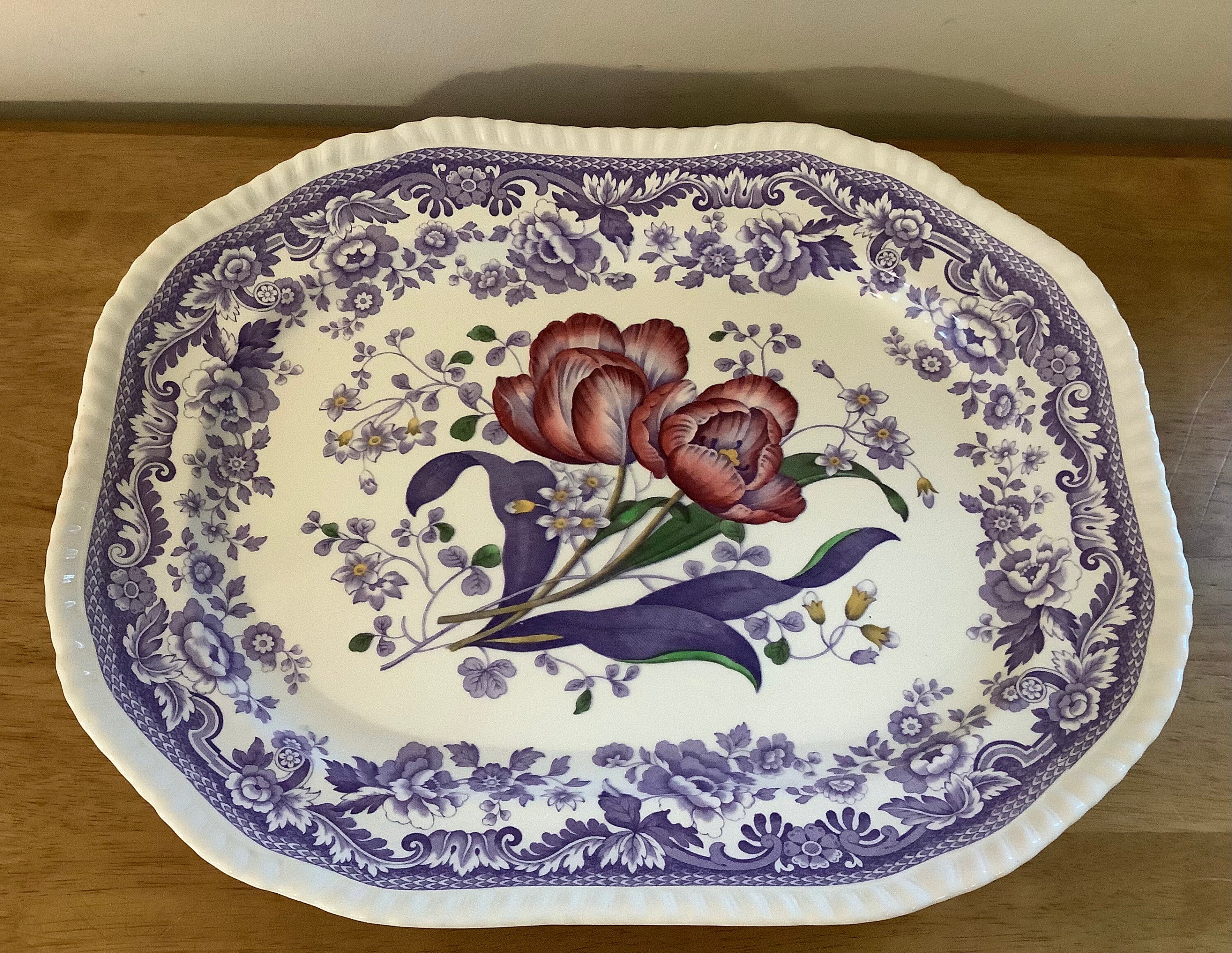 Vintage Copeland Spode Mayflower Pattern Large Serving Dish
