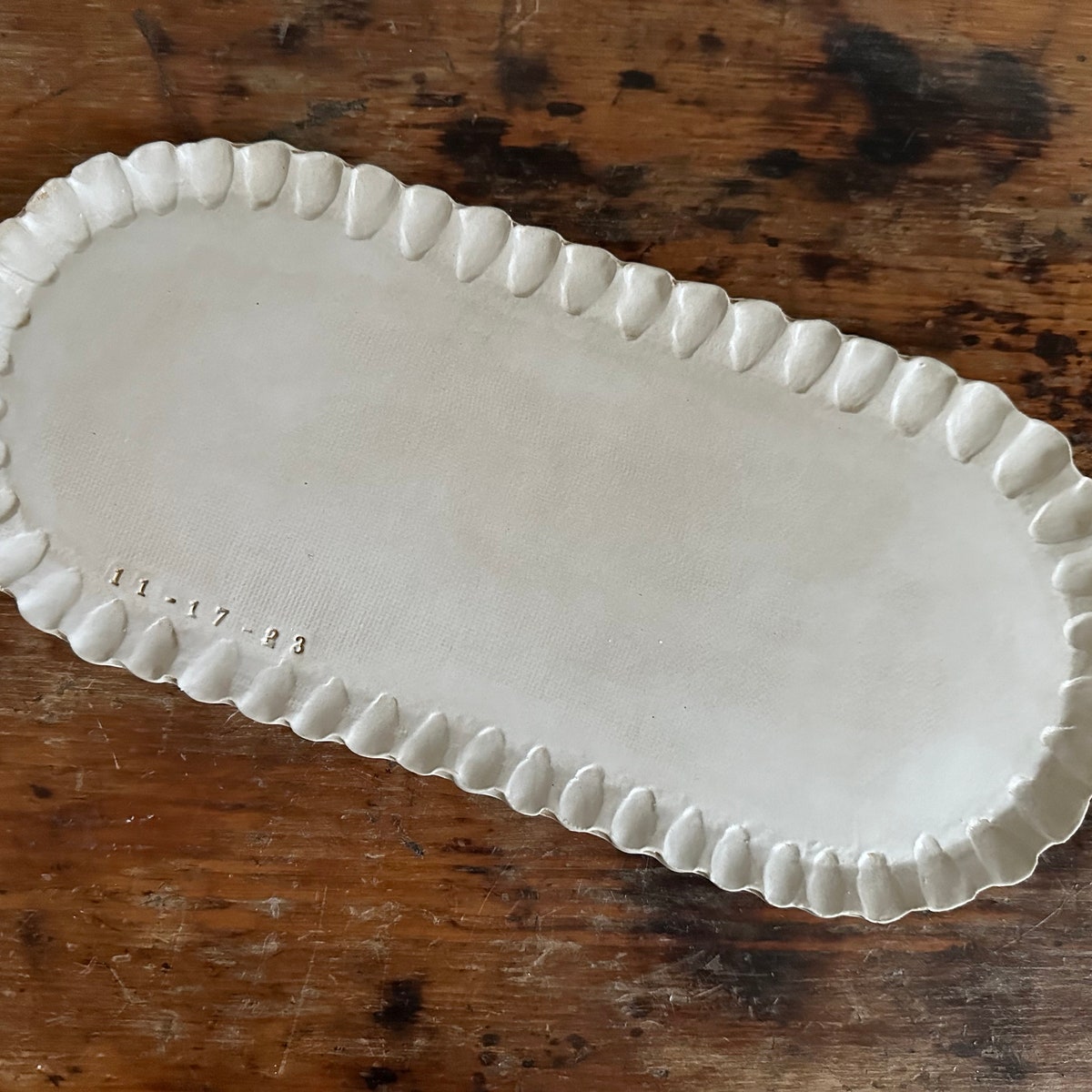 Custom Wedding Platter-handmade Pottery Personalized With Date- Anniversary Plate-ceramic-birthday Dish-one of a Kind Gift-made in USA - Etsy