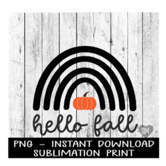 Hello Pumpkin PNG Sublimation Digital Design Water Slide,Waterslide Decal PnG Fall PNG File PNG for Sublimation Instant Download