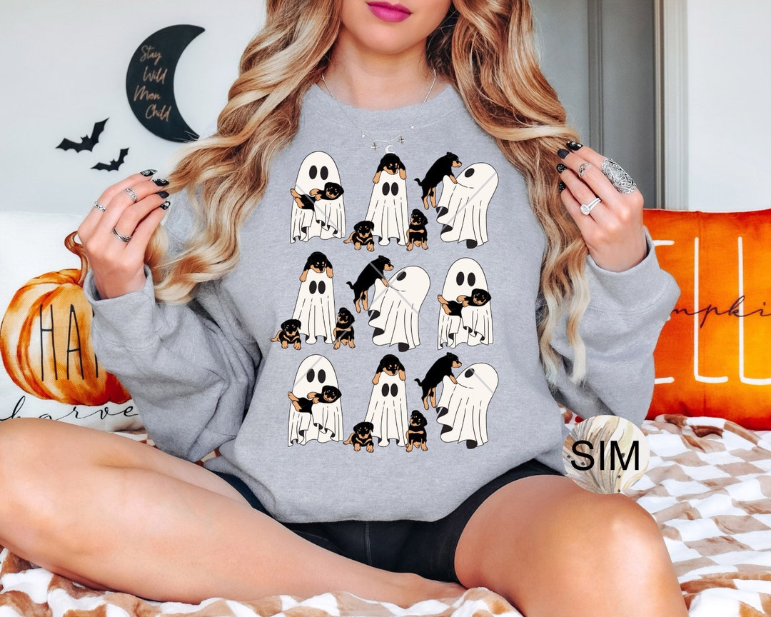 Halloween PNG File, Retro Ghosts & Dogs Iced Coffee Sublimation Digital ...