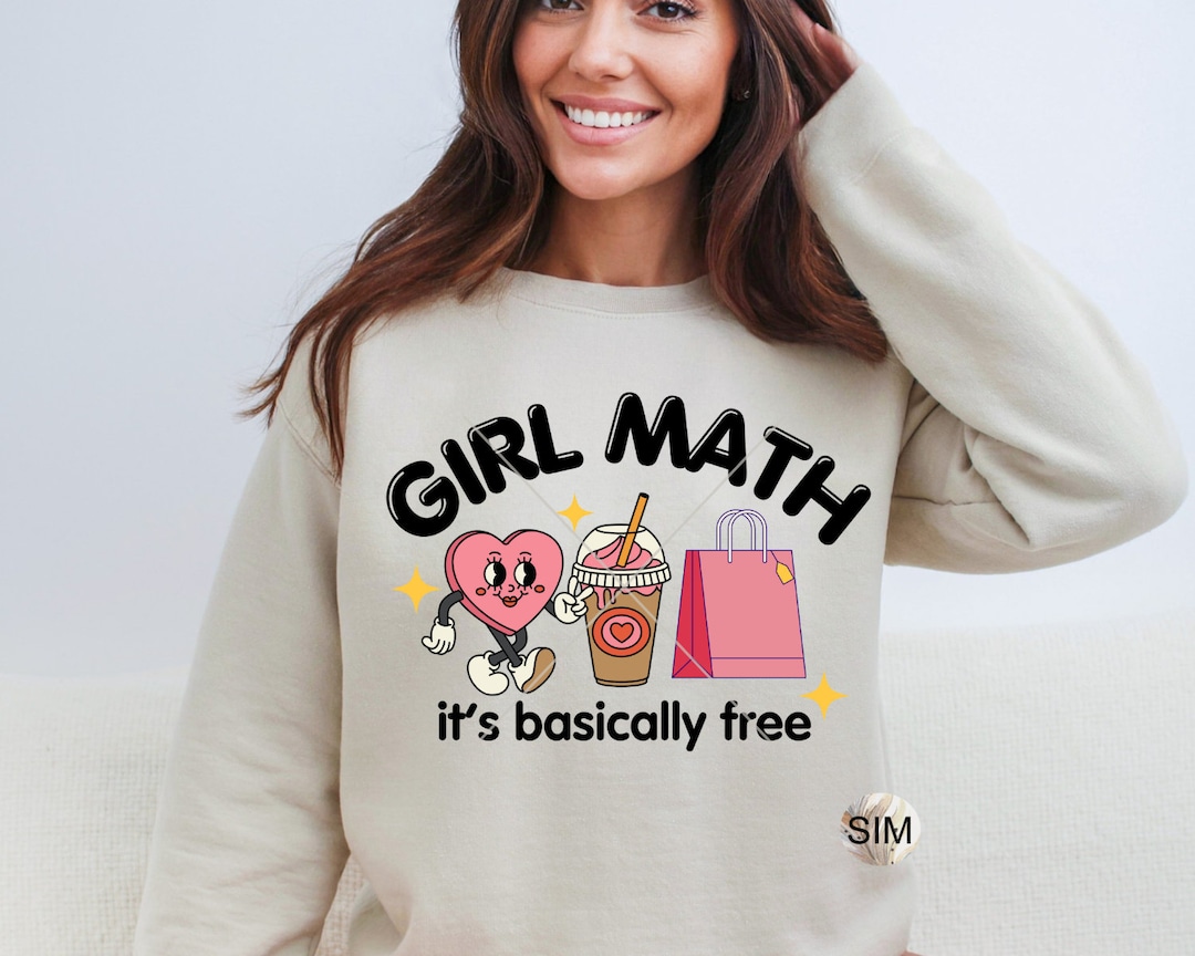 Girl Math PNG File, Girl Math It's Basically Free PNG, Girl Math Png ...