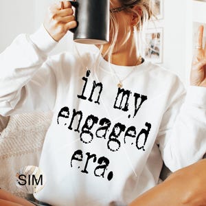 In My Engaged Era PNG, Distressed Typewriter Letters PNG, Grunge Typewriter Letters Sublimation Digital Design PNG Instant Download, Uv DtF
