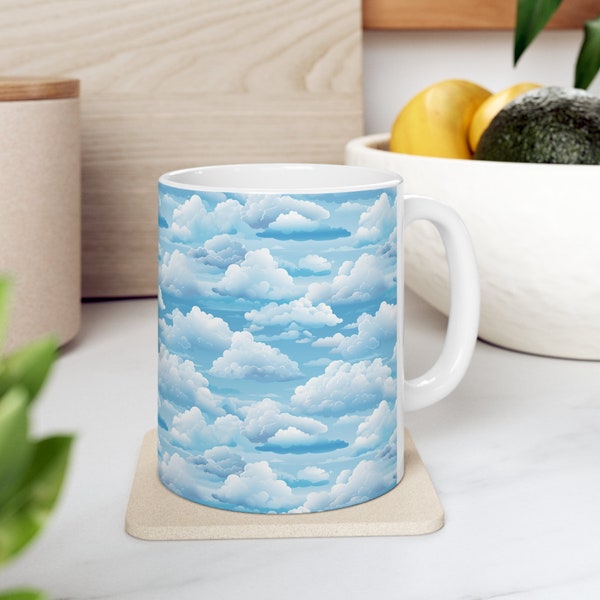 Cloud Mug - Cloud Lovers Mug - Summer Clouds - Heavenly Mug - Gift for Her - House Warming Gift - Cute Clouds Mug - Nature Lover Gift