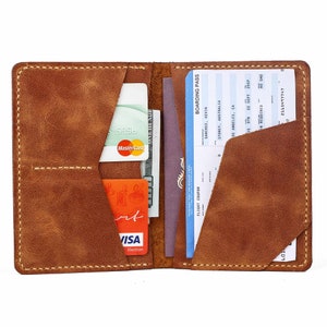 Carteira de couro para passaporte, capa de passaporte personalizada, porta-passaporte personalizado, carteira de viagem