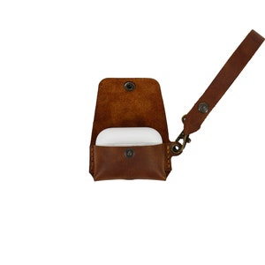 Personalized  AirPods Pro-2 Case, Leather Case for AirPods Pro, with Charger Hole, Personalized Case with Belt Strap, Gift for Him