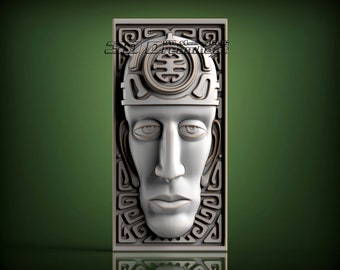 Totem, 3d STL Model for CNC Router, Artcam, Vetric, Engraver, Relief, Carving, Cut 3D, 9958