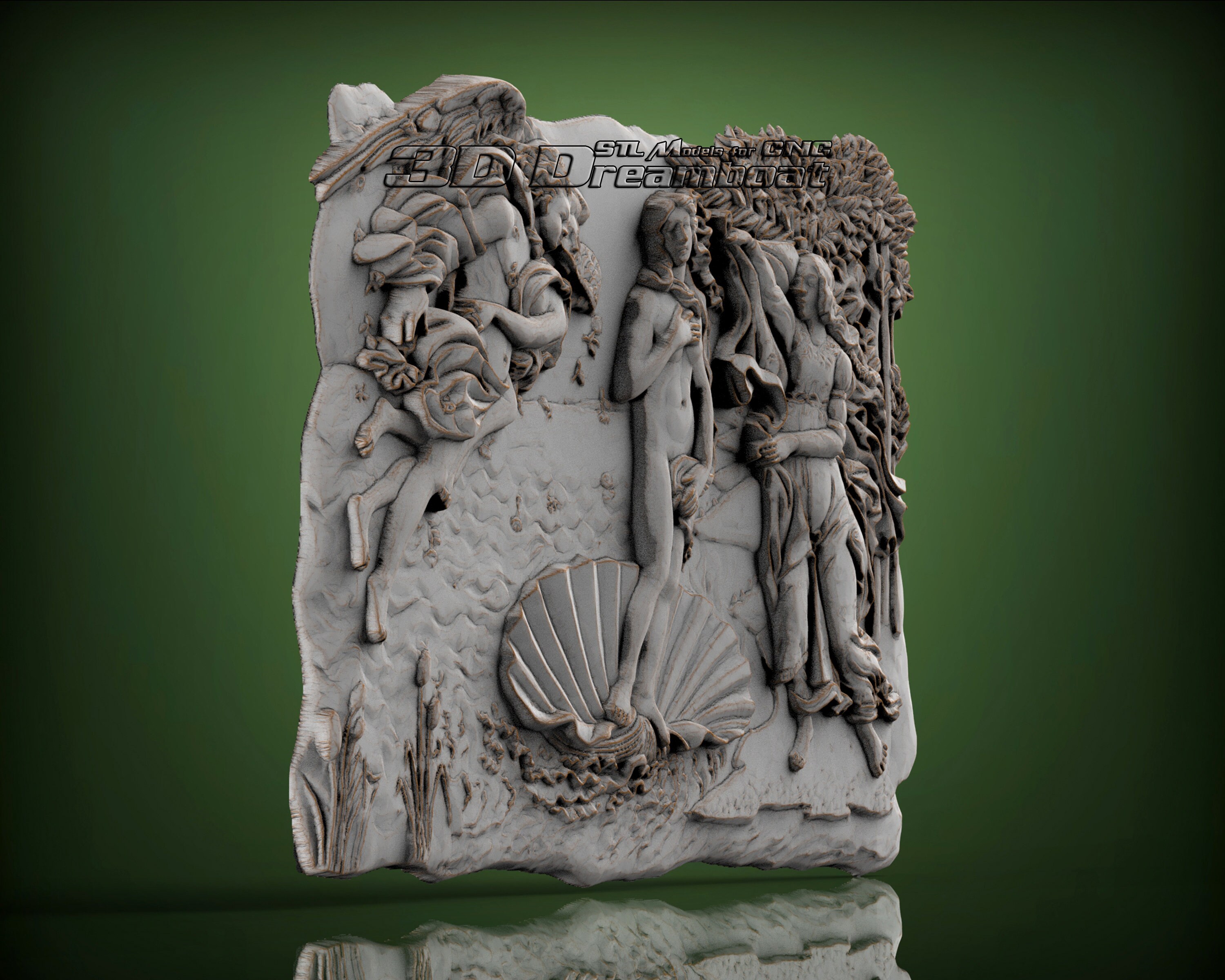The Birth of Venus 3d STL Model for CNC Router Artcam - Etsy Canada