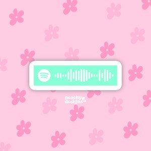 Custom Spotify Code Sticker, Music Gift, Music Lover, Song Sticker, Custom Stickers, Laptop Stickers, Friendship Gift, Gift for Boyfriend