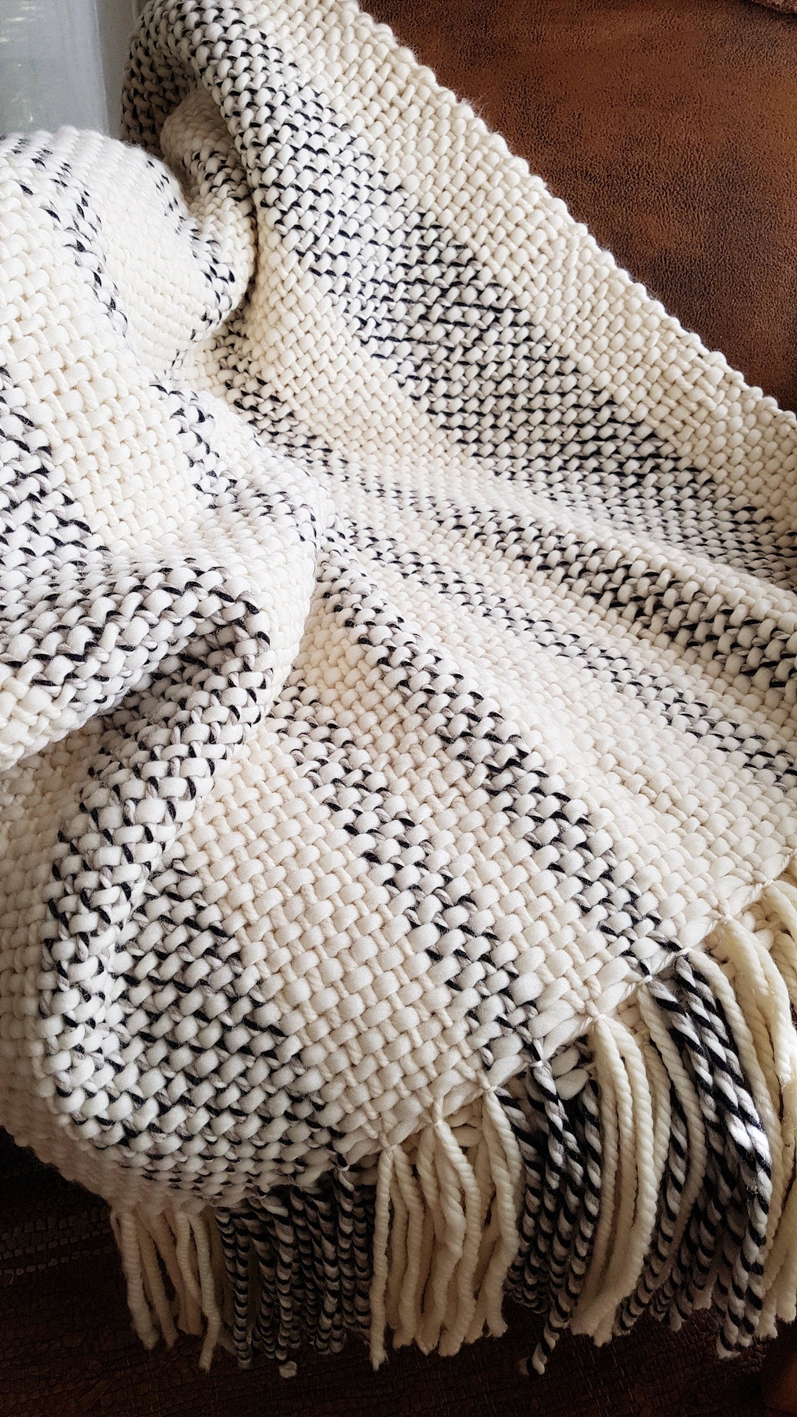Couverture Tissée Au Métier