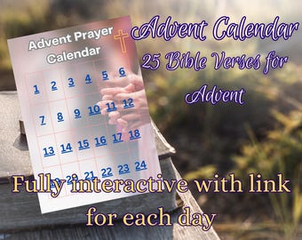 Versets bibliques du calendrier de l'Avent
