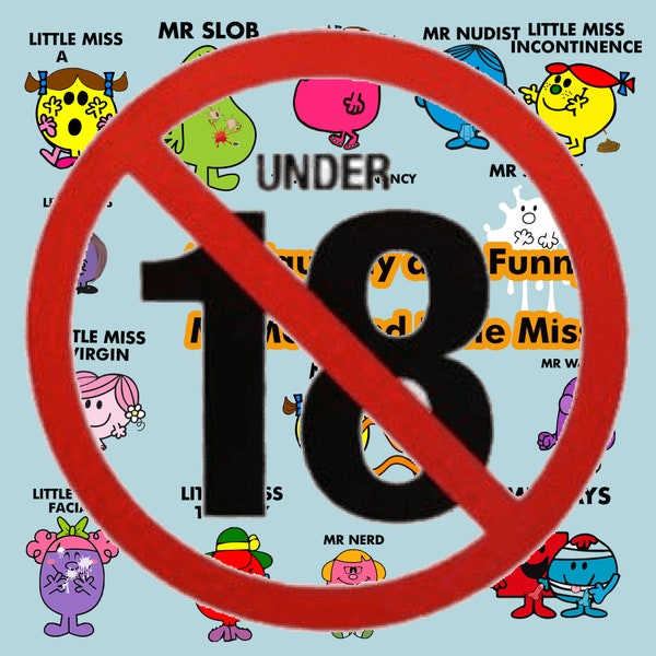 14 Naughty and Funny Mr Men / Little Miss PNG