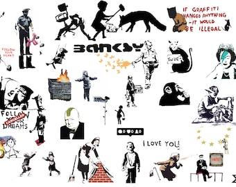 Banksy New Bundle SVG Files: Featuring Love Rat SVG Design